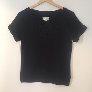 Converse Black Tribal Cutout Crewneck Sweatshirt